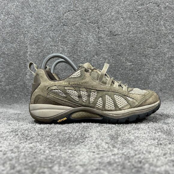 Merrell Siren Ventilator Women’s Size 7.5 Desert Sage Leather Hiking Shoes Used - Picture 1 of 12